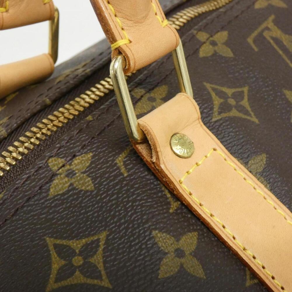 LOUIS VUITTON Authentic Brown Monogram Keepall 60 Boston Bag - Picture 5 of 10